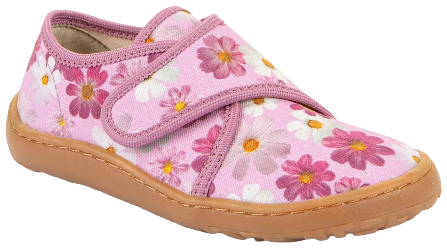 Froddo lasten paljasjalkakenkä Canvas Velcro - Flowers - 2