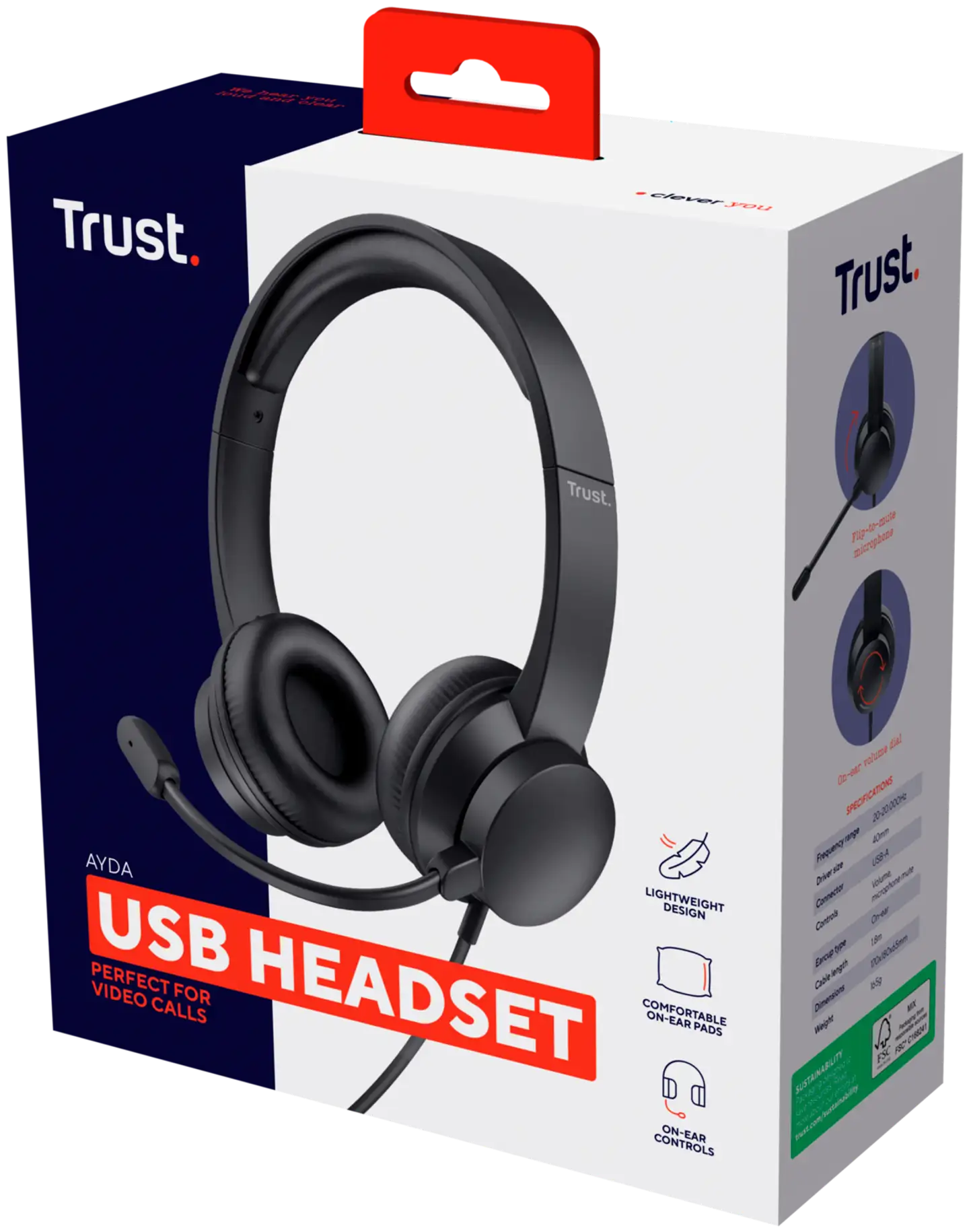 Trust Kuulokkeet Ayda USB PC - 7