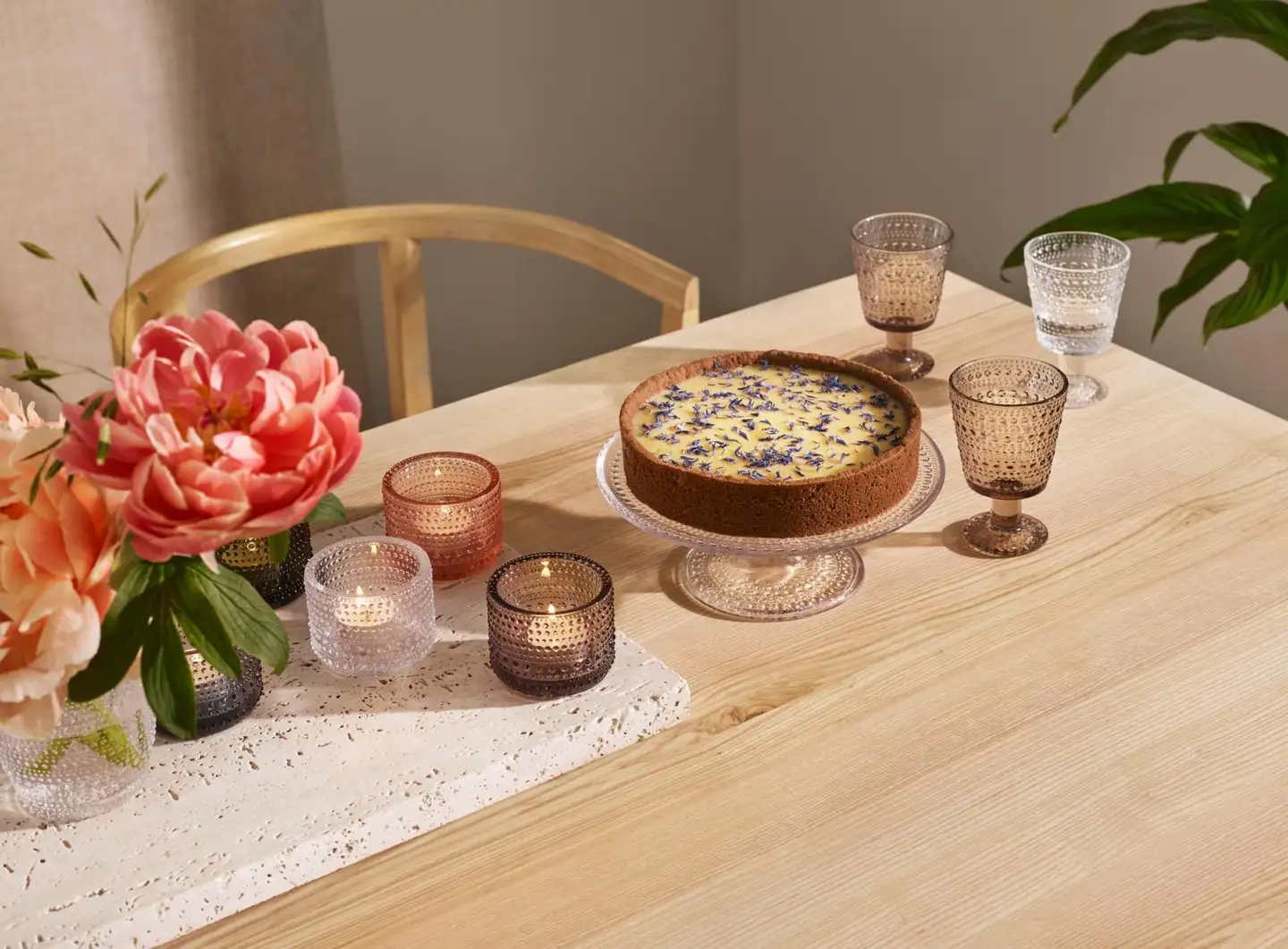 Iittala Kastehelmi kynttilälyhty 64 mm pellava - 3