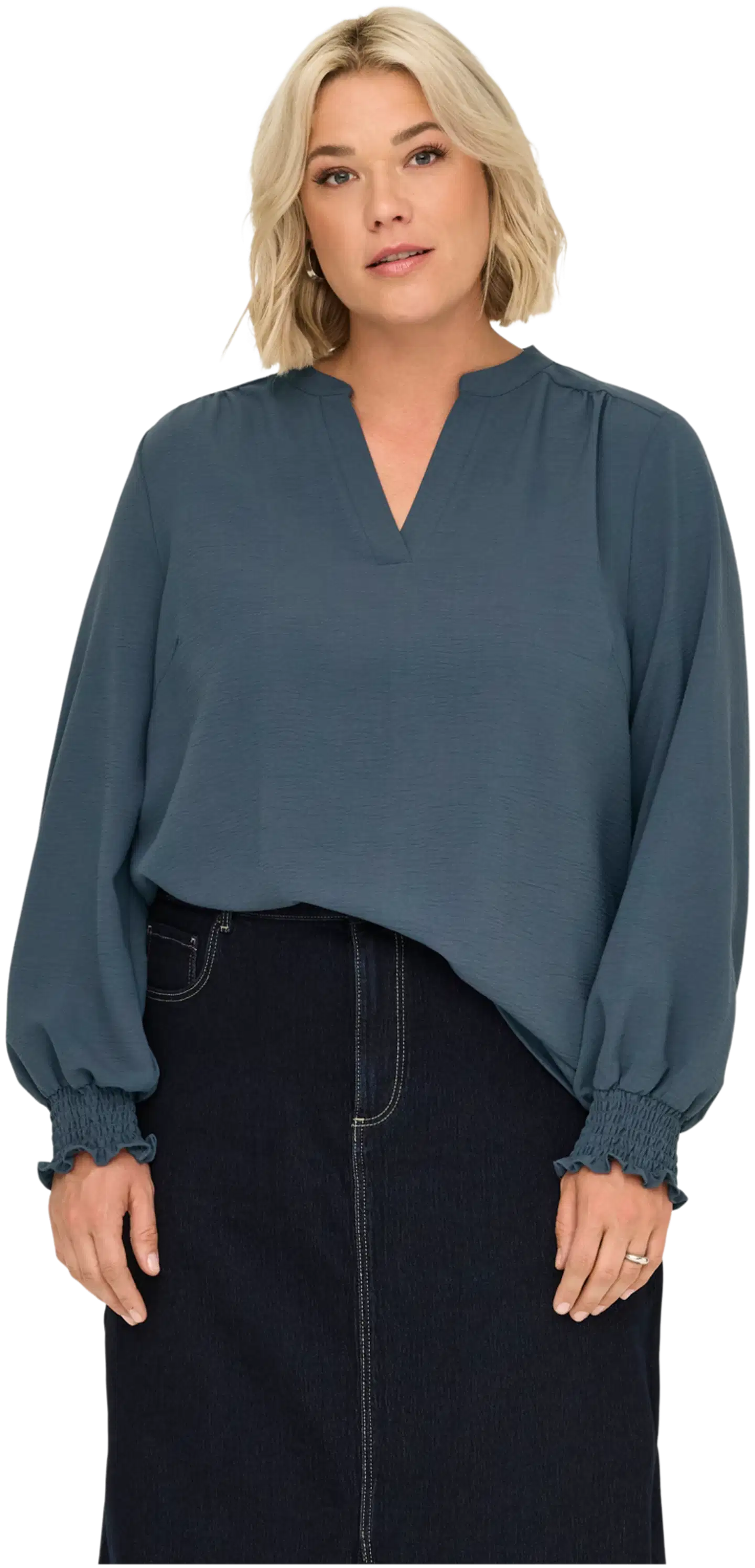 ONLY CARMAKOMA naisten paita Carmetta - Ombre Blue - 3