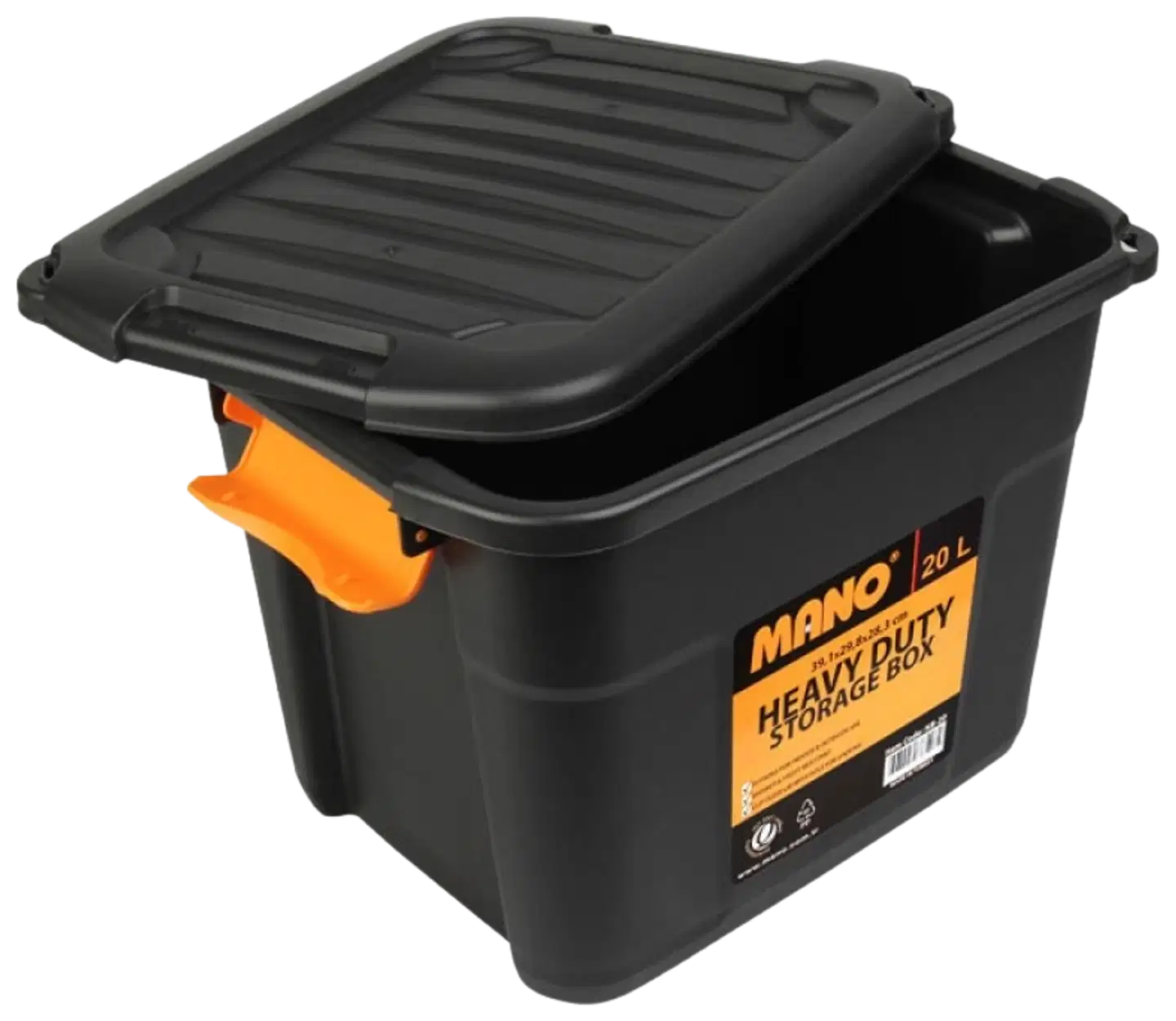 MANO varastolaatikko 20l musta - 2