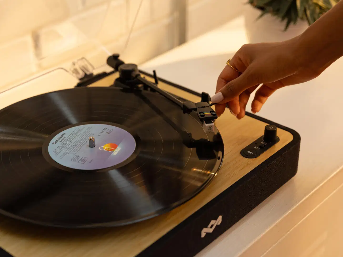 House of Marley levysoitin Bluetooth yhteydellä Revolution, musta/puu - 7