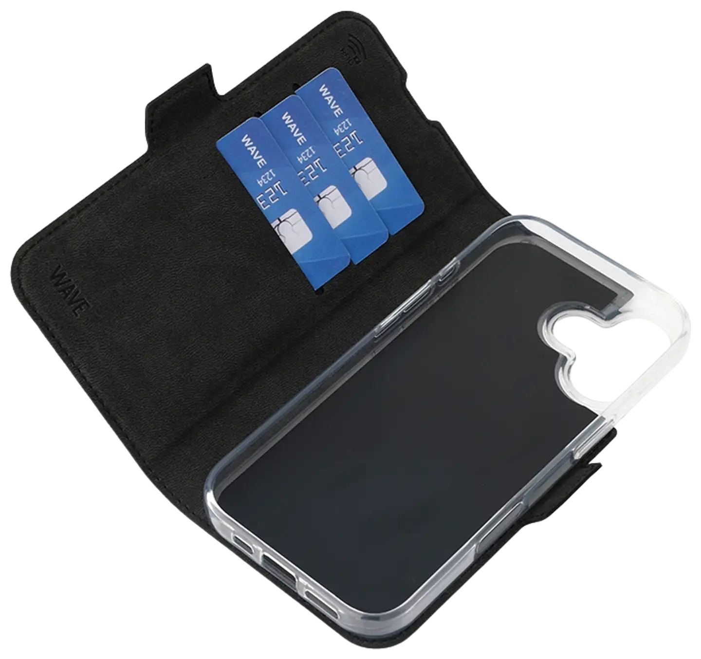 Wave MagSafe -yhteensopiva Book Case, Apple iPhone 17, musta - 5