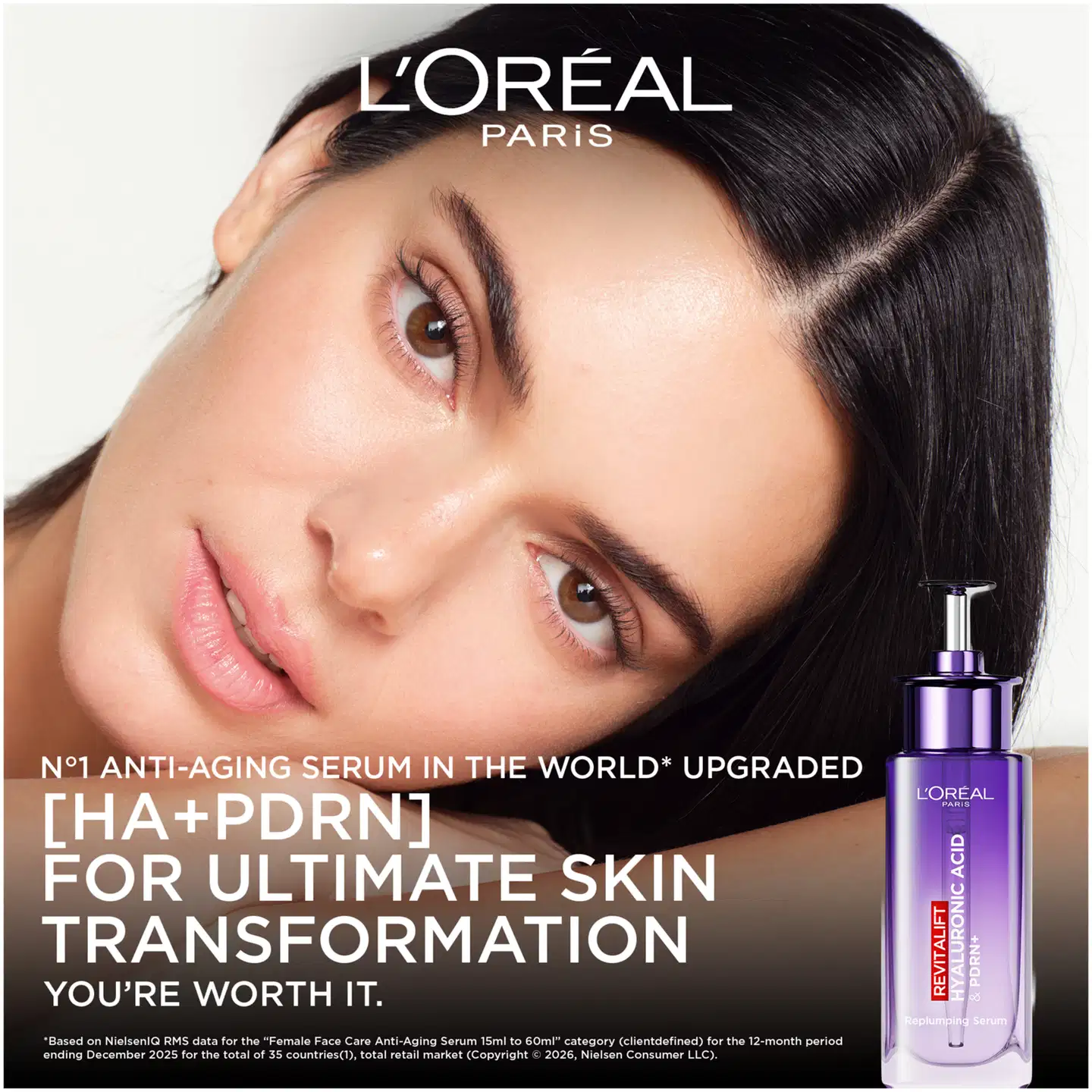 L'Oréal Paris Revitalift Filler Hyaluron PDRN+ -seerumi täyteläistää ihoa ja vähentää ryppyjä 30 ml - 3