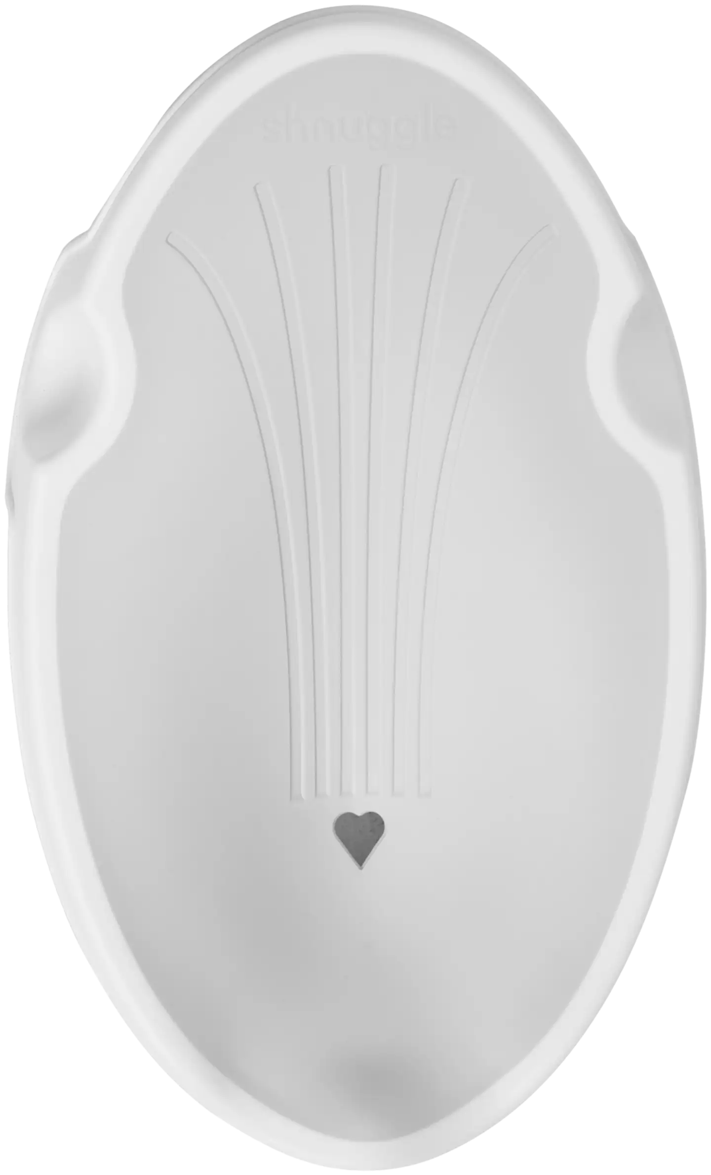 Shnuggle-kylpytuki valkoinen/harmaa on suunniteltu vastasyntyneen turvalliseen ja mukavaan kylvetykseen. - 4