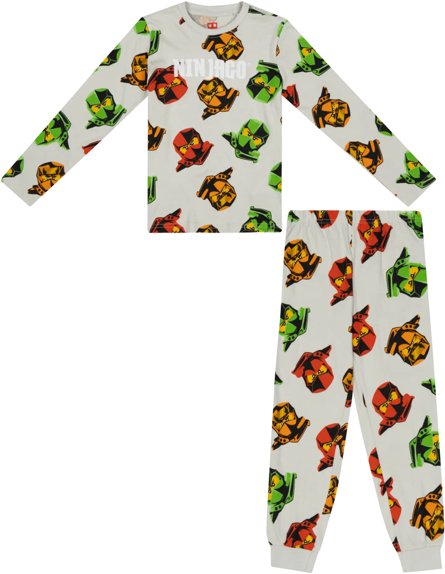 LEGO lasten pyjama Ninjago NW04 - Grey Melange AOP - 1