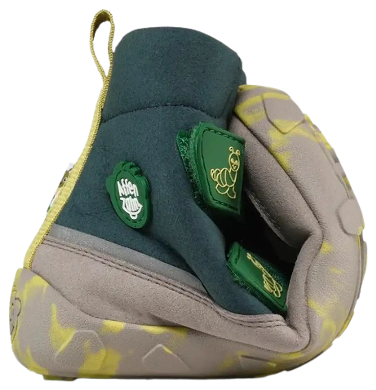 Affenzahn paljasjalkasaappaat Vegan Comfy - Caterpillar - green - 9