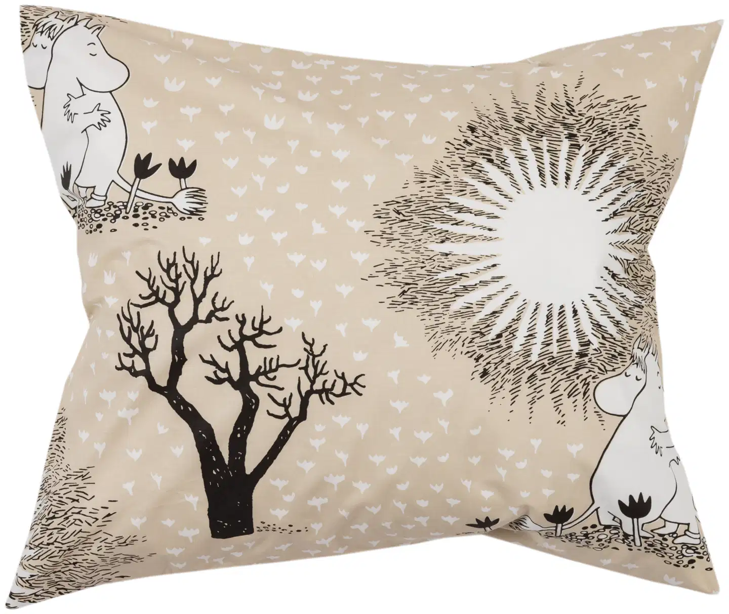 Moomin Arabia Muumi tyynyliina 50x60cm Rakkaus bg GOTS - 1
