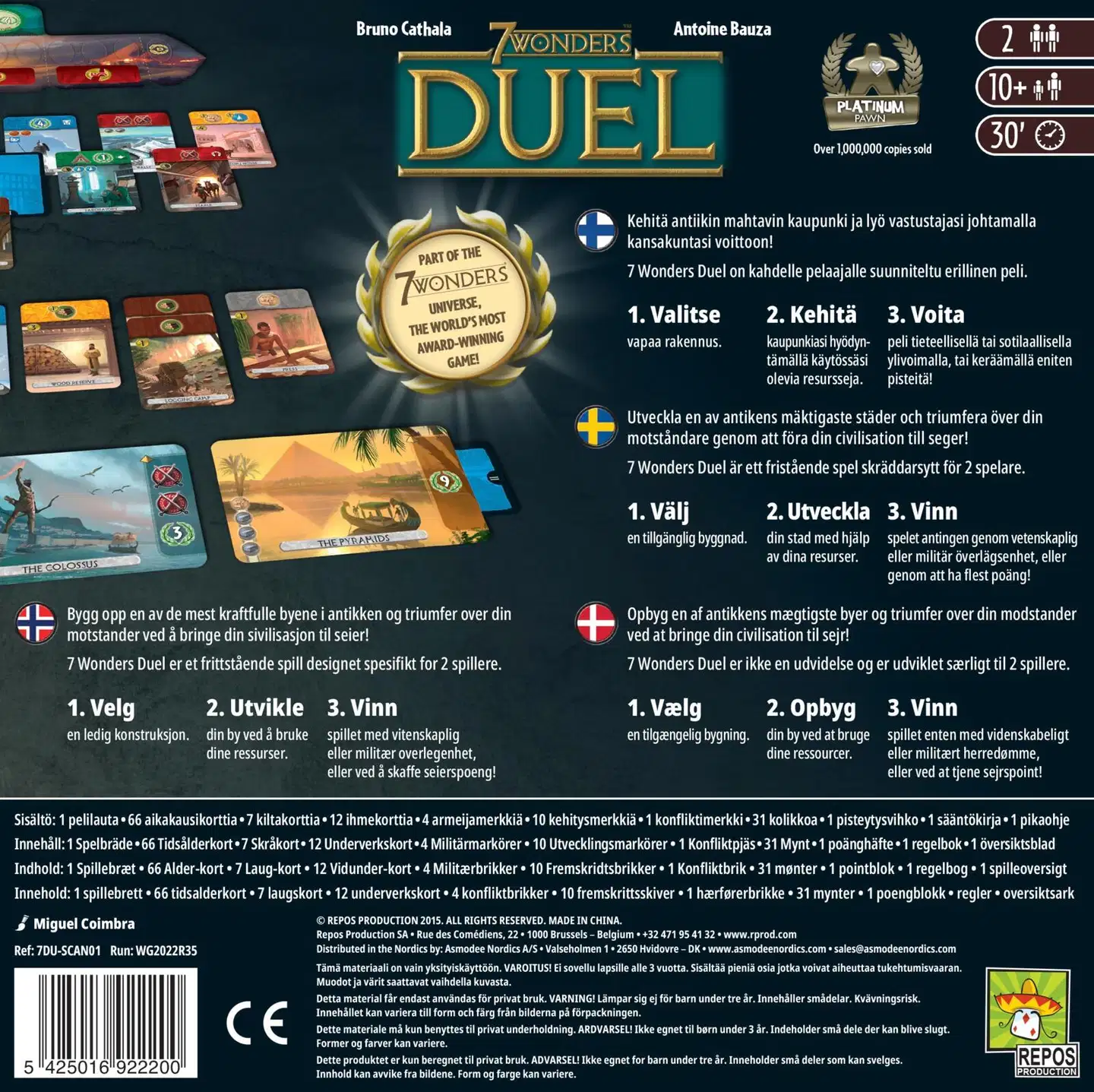 7 Wonders Duel Nordic -lautapeli - 3