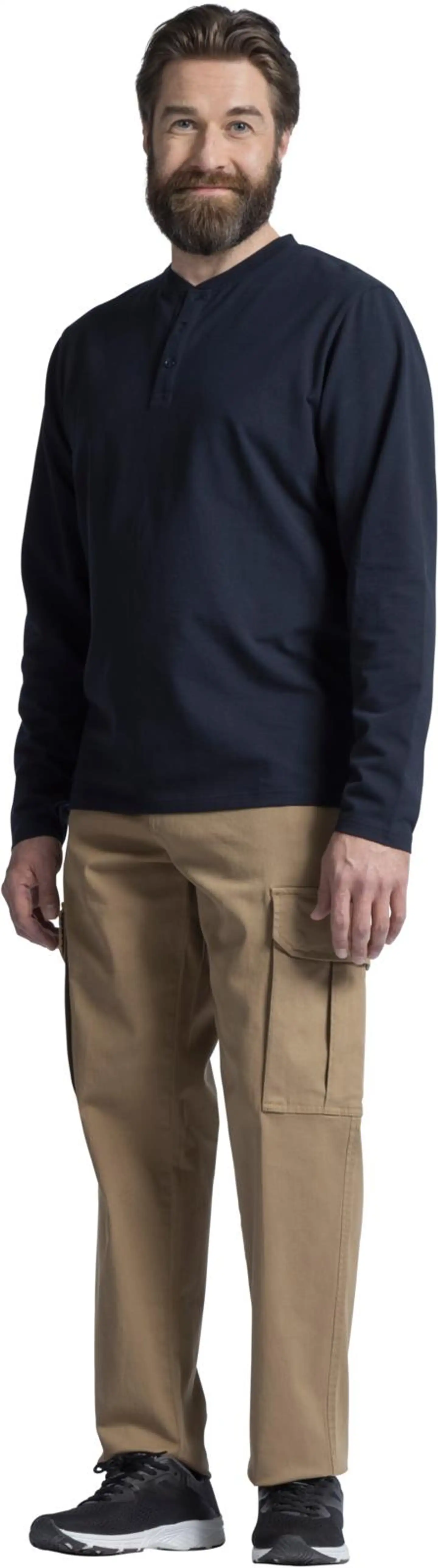 House miesten henley-paita 195H282504 - Dark blue - 3