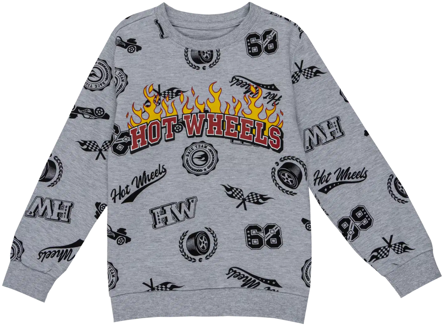 Hot Wheels lasten collegepaita A9-0792 - Greymarl - 1