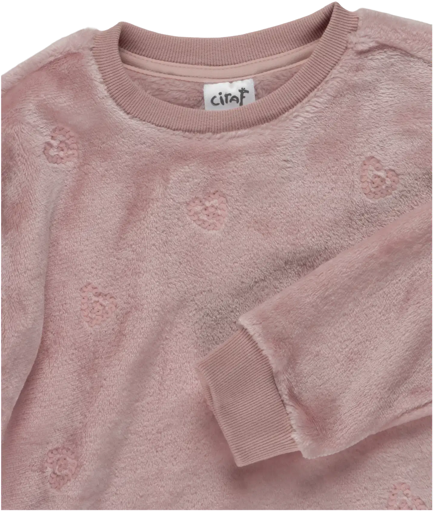 Ciraf lasten fleecepusero paljeteilla 25TC264010 - 13-2803tcx pale lilac - 3