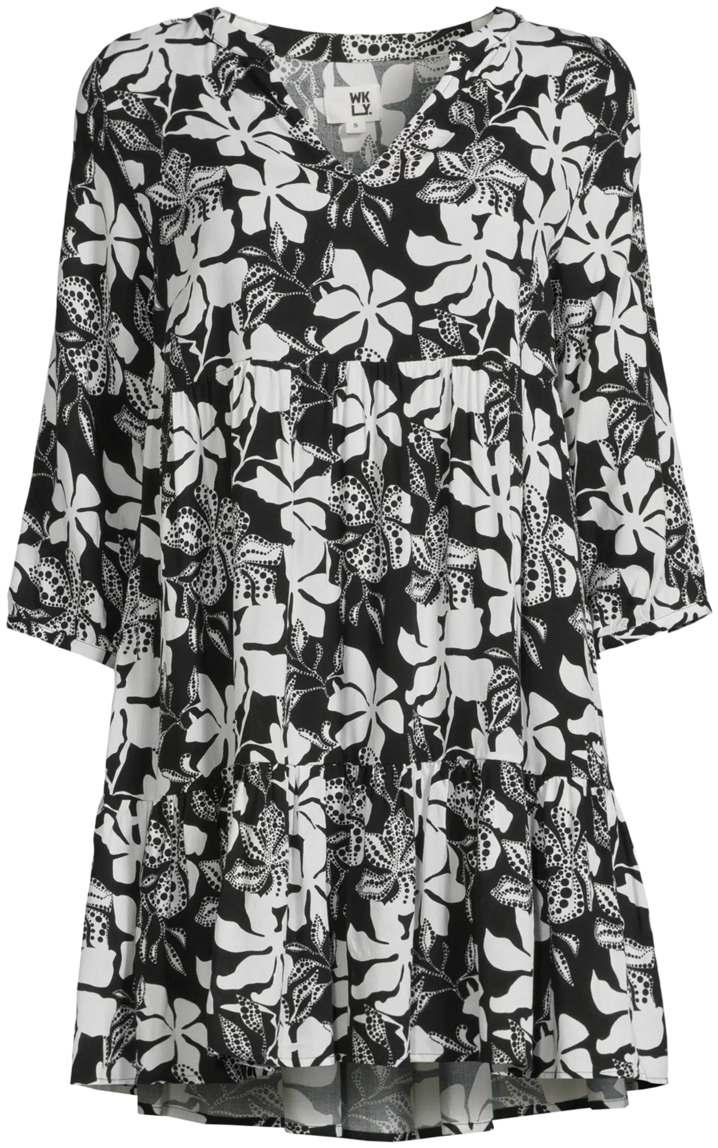 WKLY. naisten lyhyt mekko 218W040545 - AOP - 2