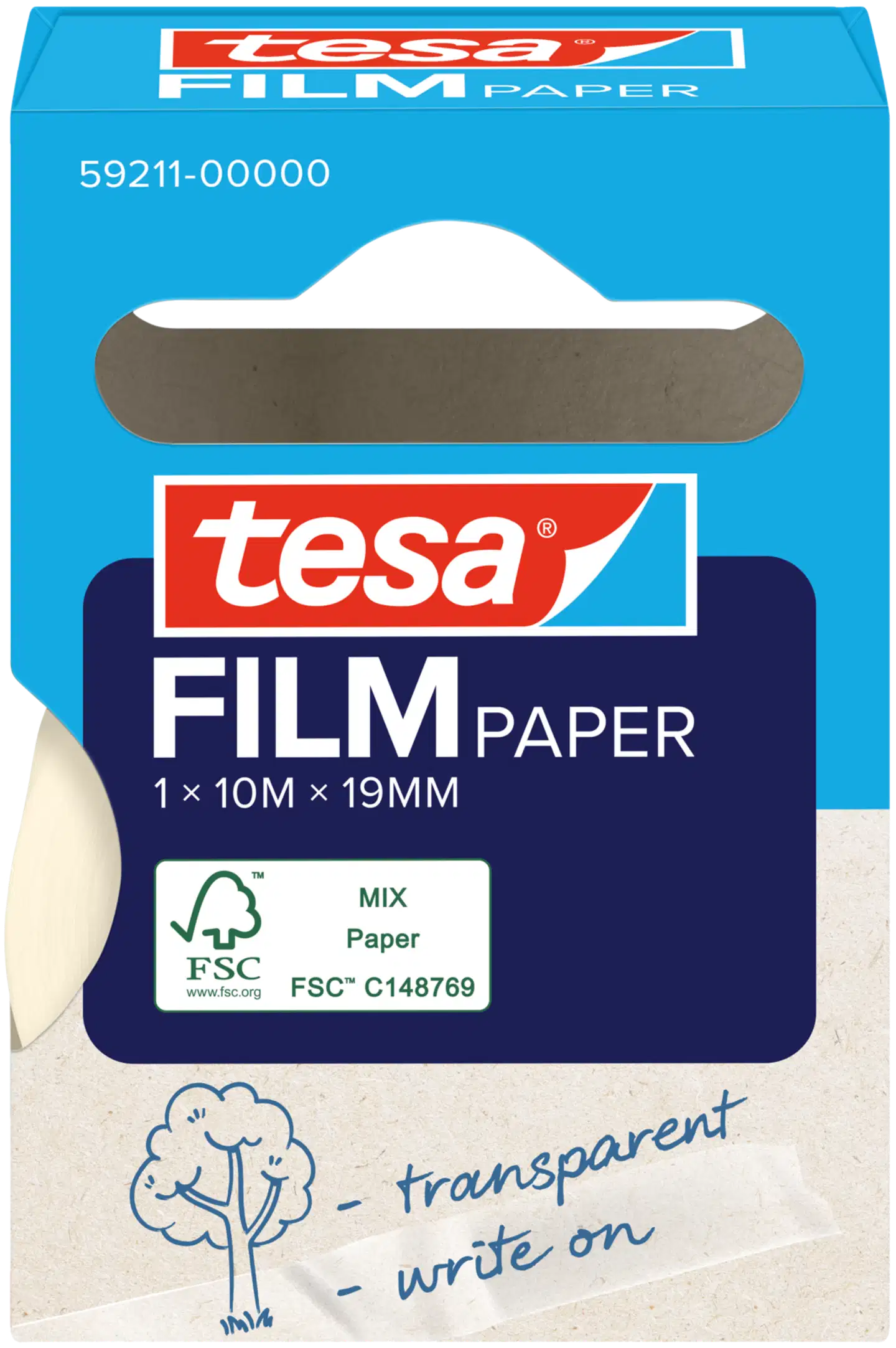 Tesa paperiteippi 19mm x 10m