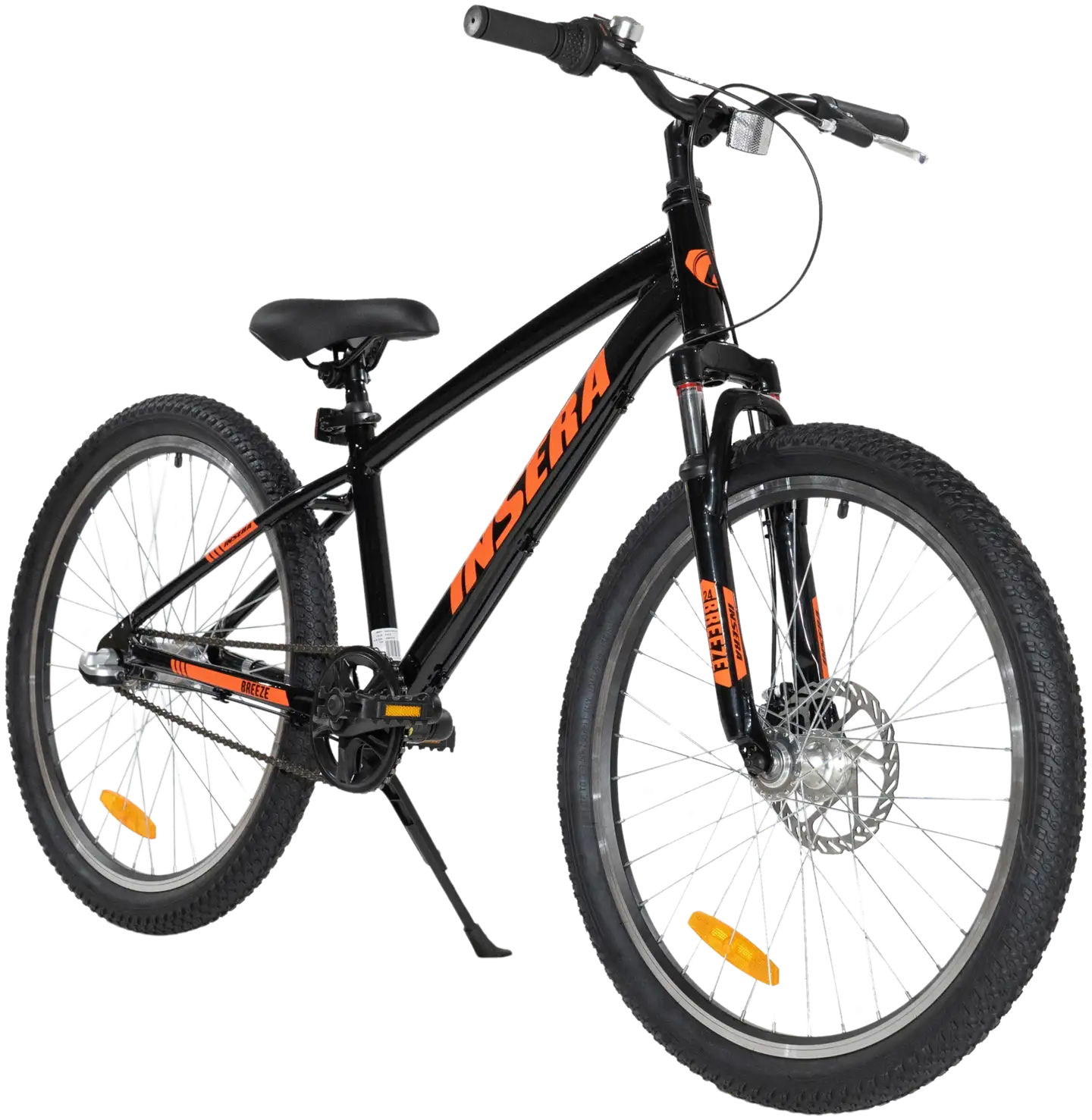 Insera Breeze 24" lastenpyörä 3-vaihdetta runko 33 cm musta - 2