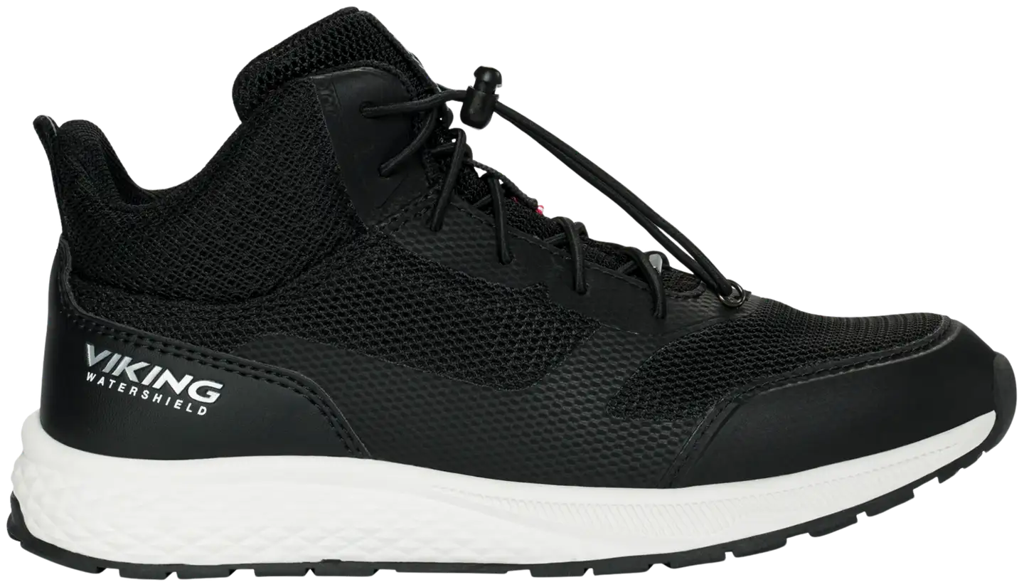 Viking lasten vedenpitävä välikausikenkä Impact Mid - BLACK - 1