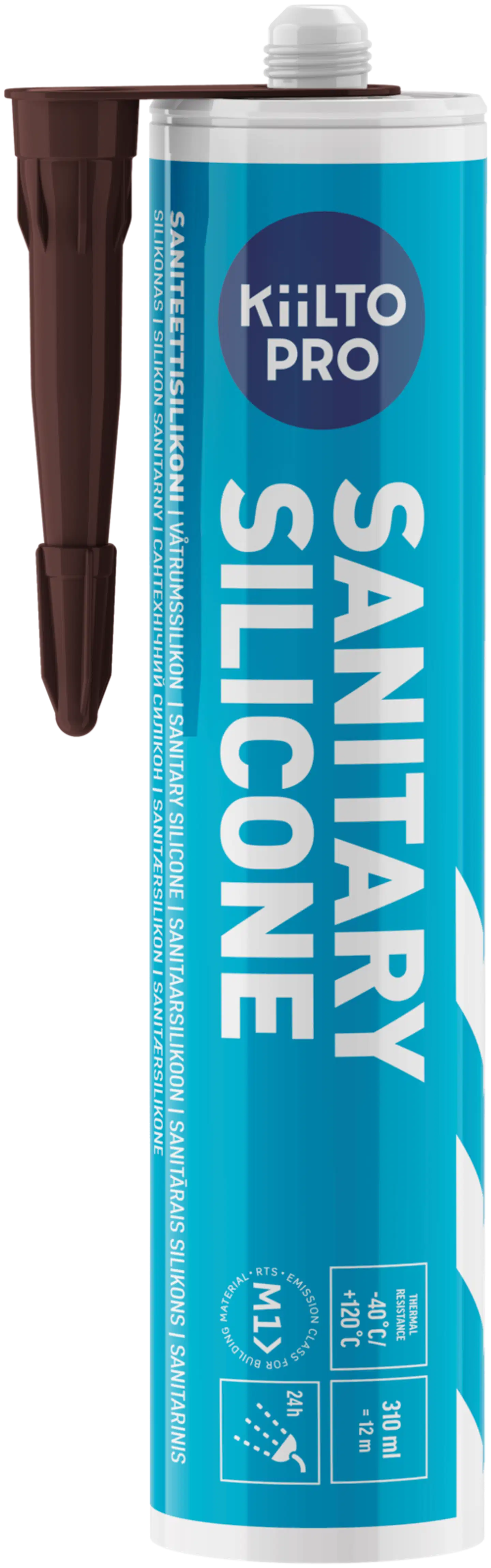 Kiilto Pro Sanitary silicone 37 burgundy brown 310 ml