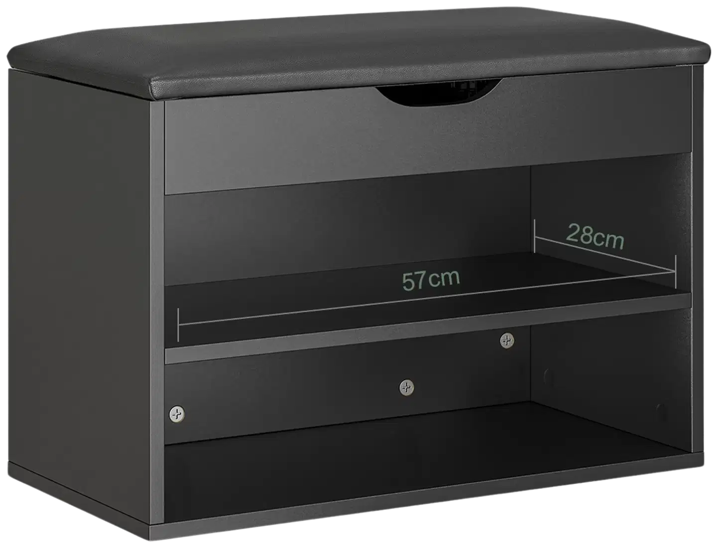 SoBuy kenkäpenkki musta FSR25-SCH - 3
