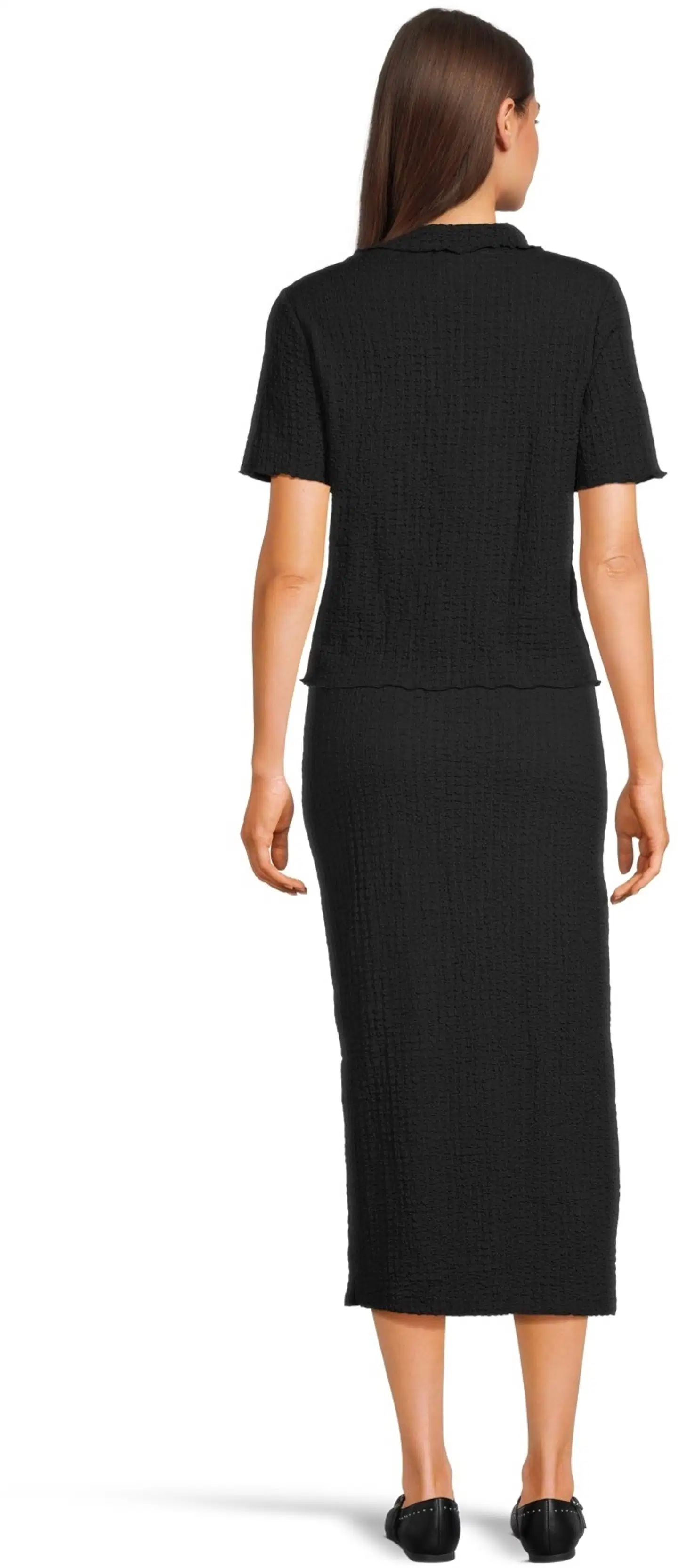 WKLY. naisten kauluspusero 213W090141 - BLACK - 3