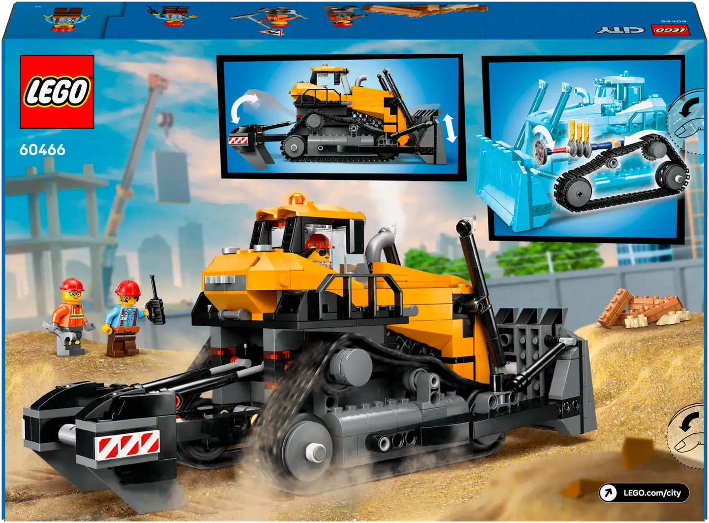 LEGO® City Big Vehicles 60466 Keltainen puskutraktori - 3