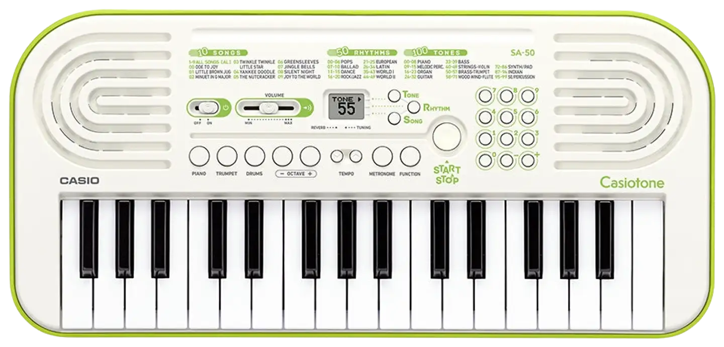 Casio kosketinsoitin limenvihreä SA50