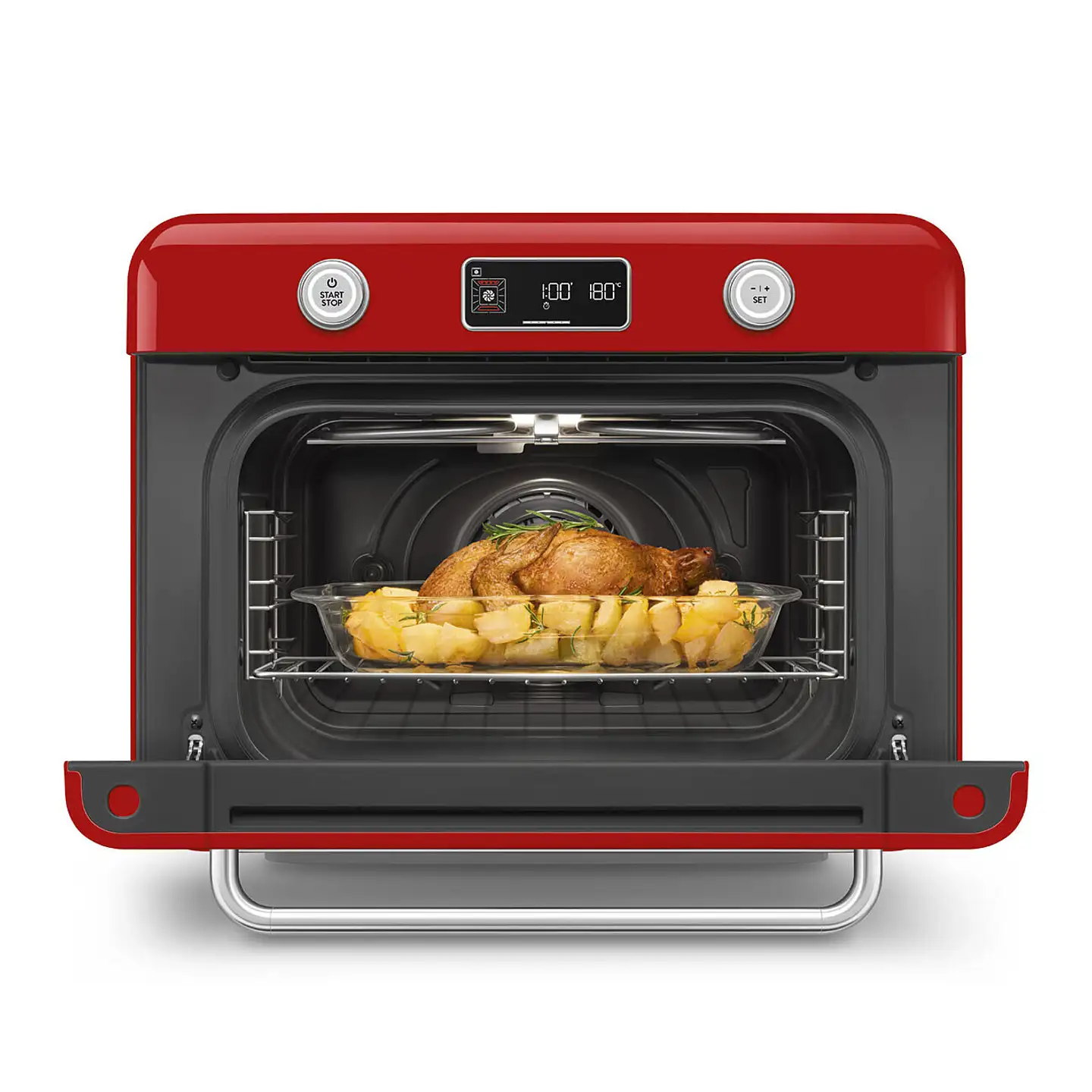 Smeg yhdistelmäuuni punainen COF01RDEU - 11