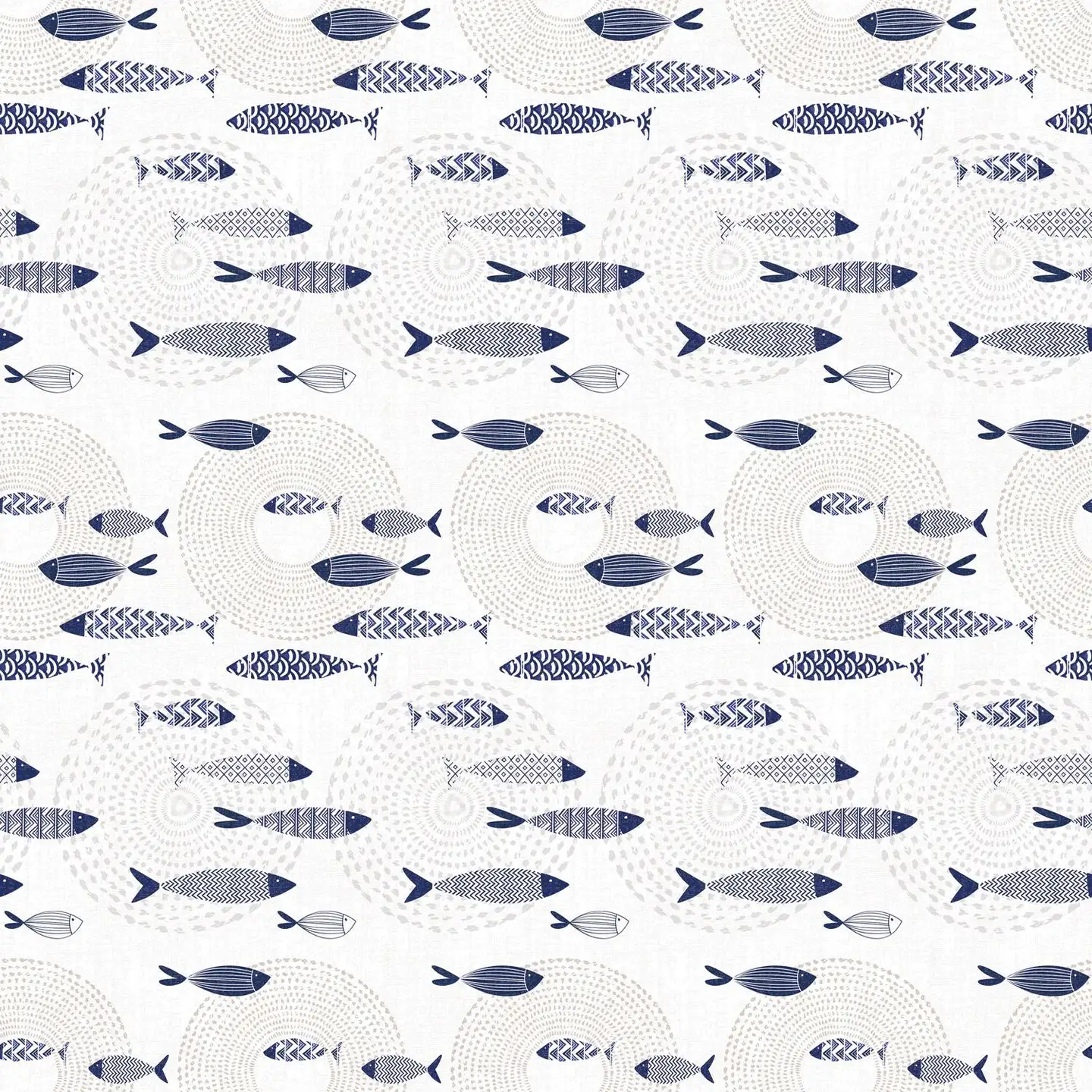 Dolce Vita pöytäliina PVC Marini Fish 140x240cm 4024/01 - 1