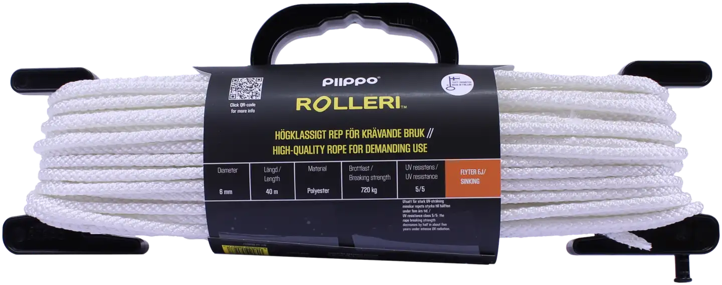 Piippo Rolleri vaativaan käyttöön 6mm x 40m - 2