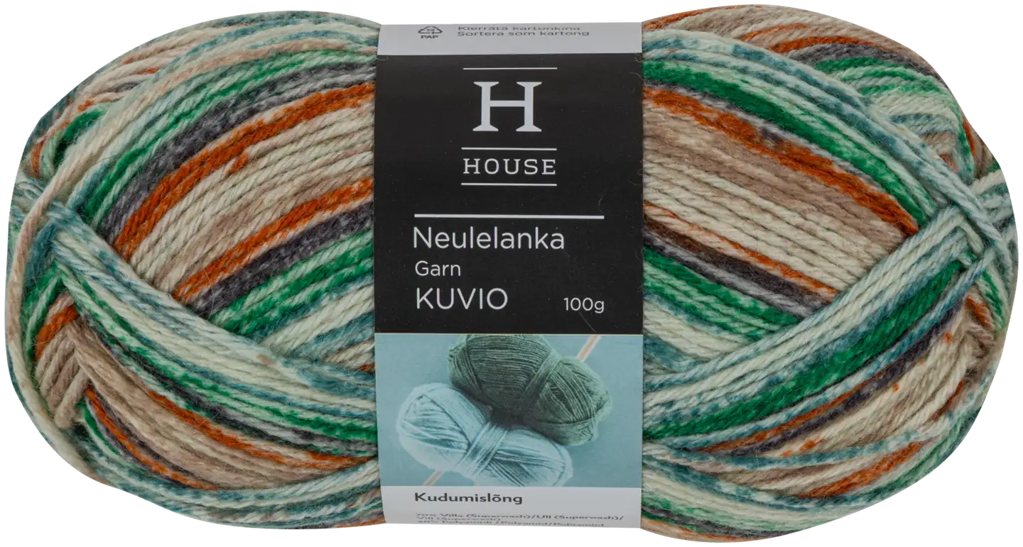 House lanka Kuvio 100 g aqua, beige, valkoinen