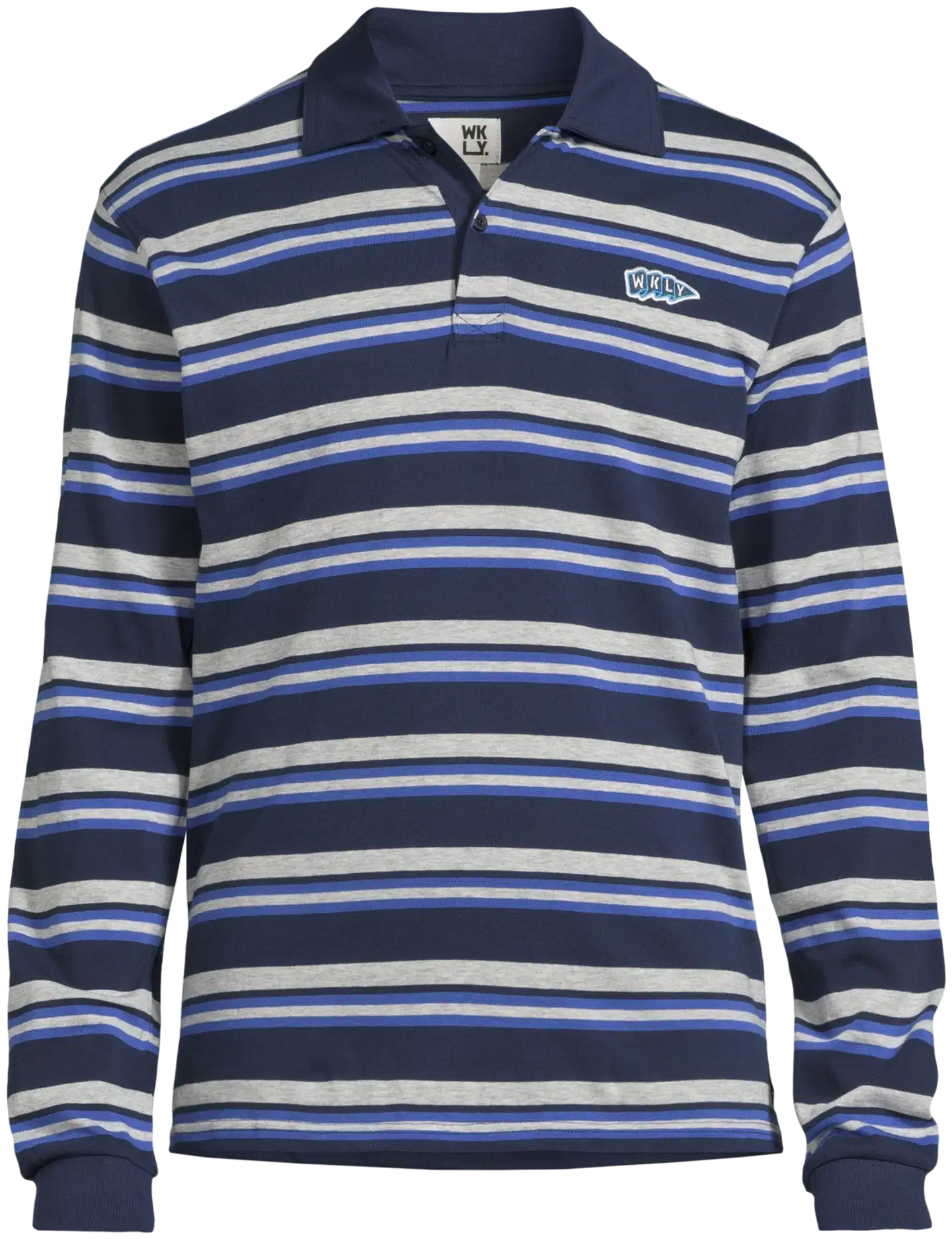 WKLY. miesten raitatrikoopusero 195W252605 - Navy - 2