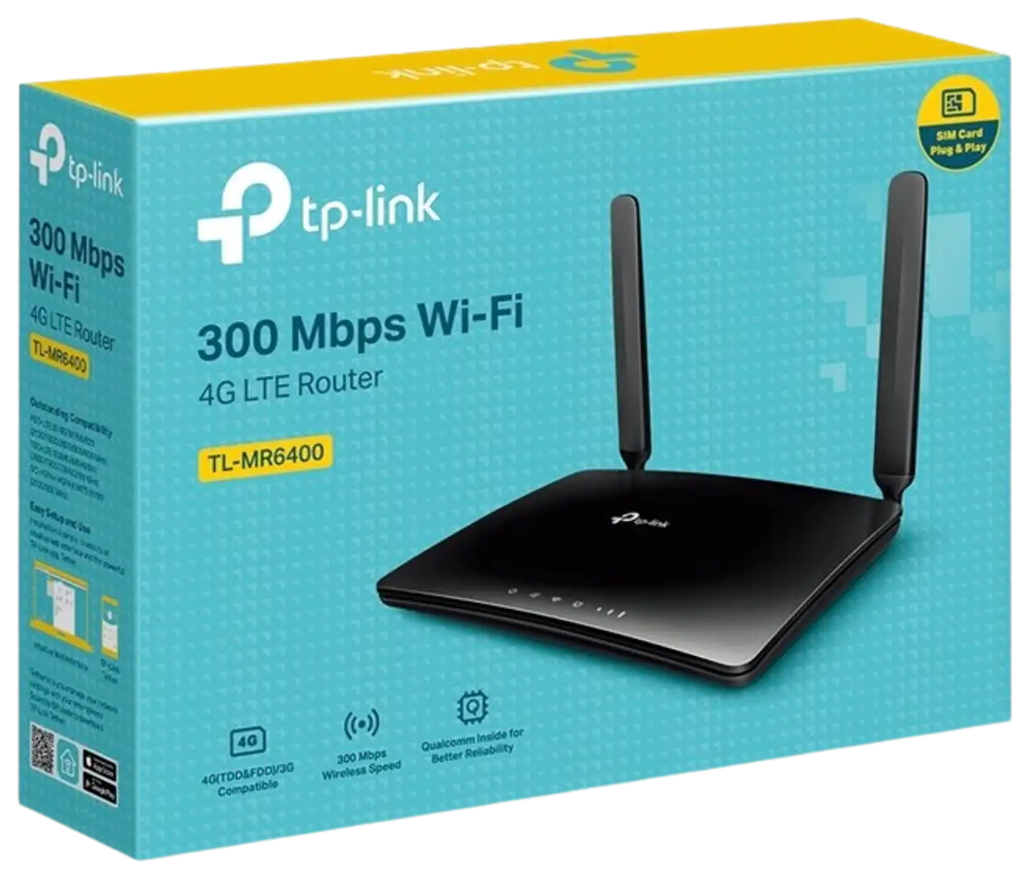 TP-link LTE-modeemi ja wifi-tukiasema TL-MR6400 - 4
