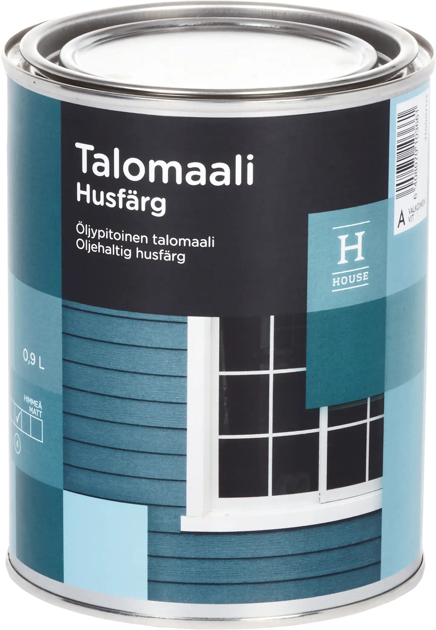 House talomaali 0,9l A valkoinen puolihimmeä