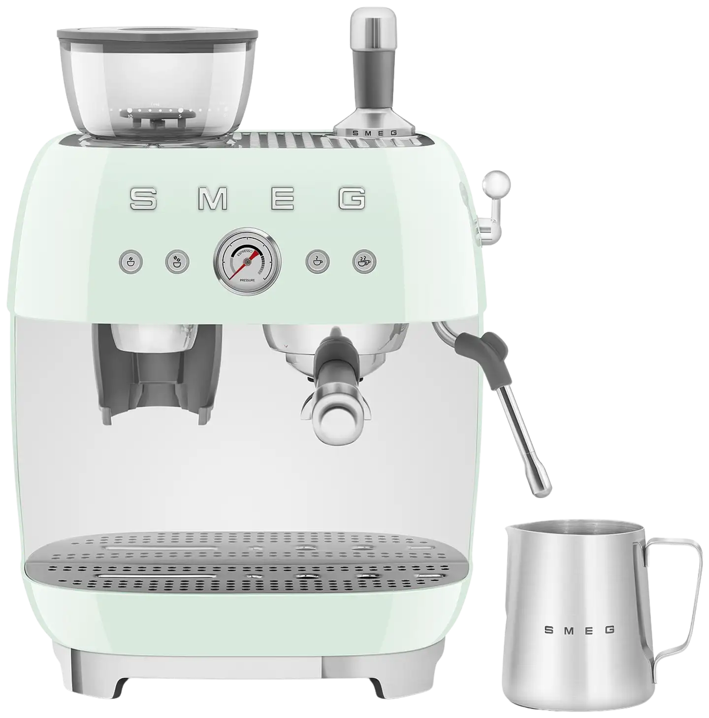 Smeg espressokeitin myllyllä mintunvihreä EGF03PGEU - 8