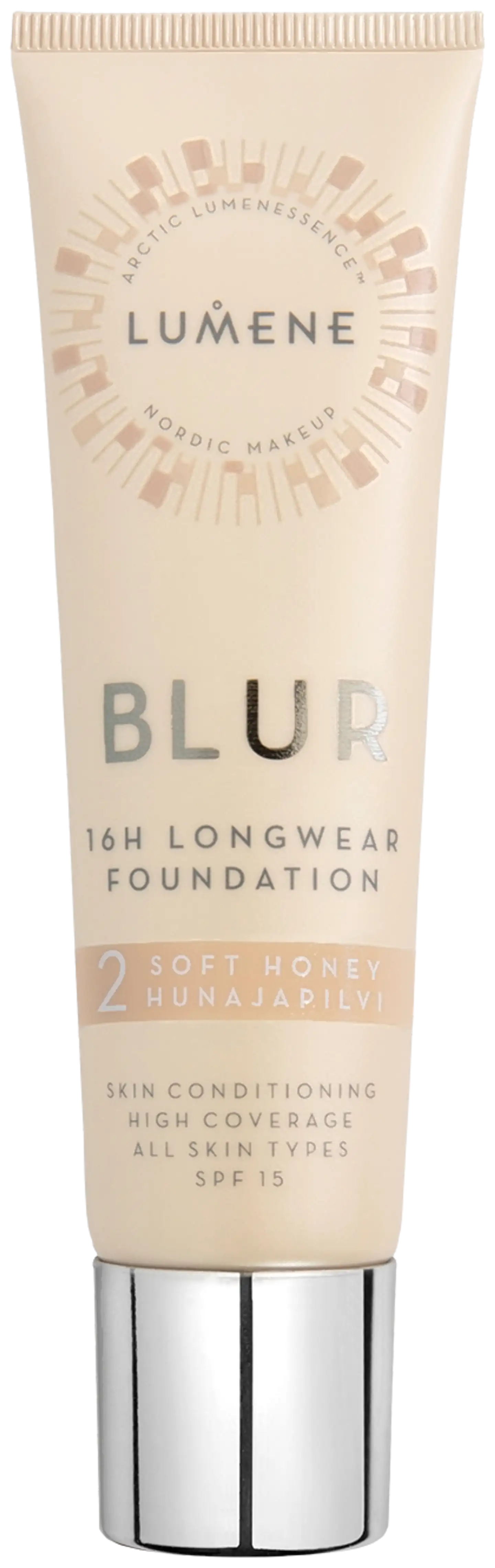 Lumene Blur Pitkäkestoinen meikkivoide SK 15 2 Hunajapilvi 30ml - 1