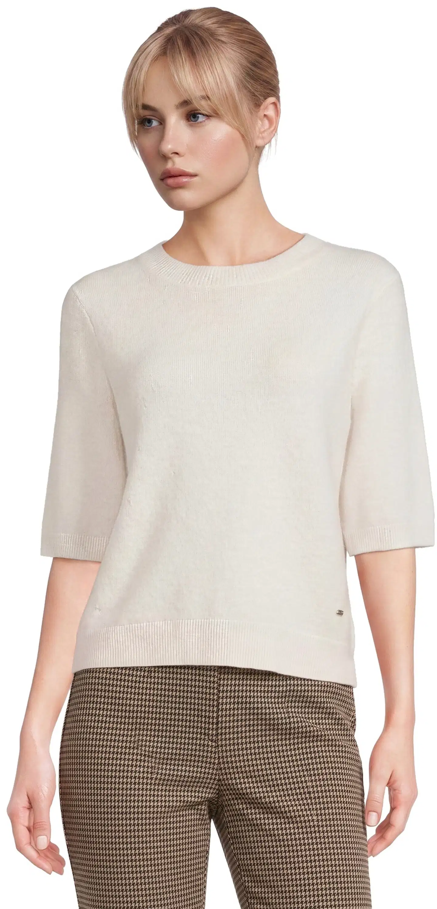 London Fog naisten neule Mohair 213L264001 - white - 1