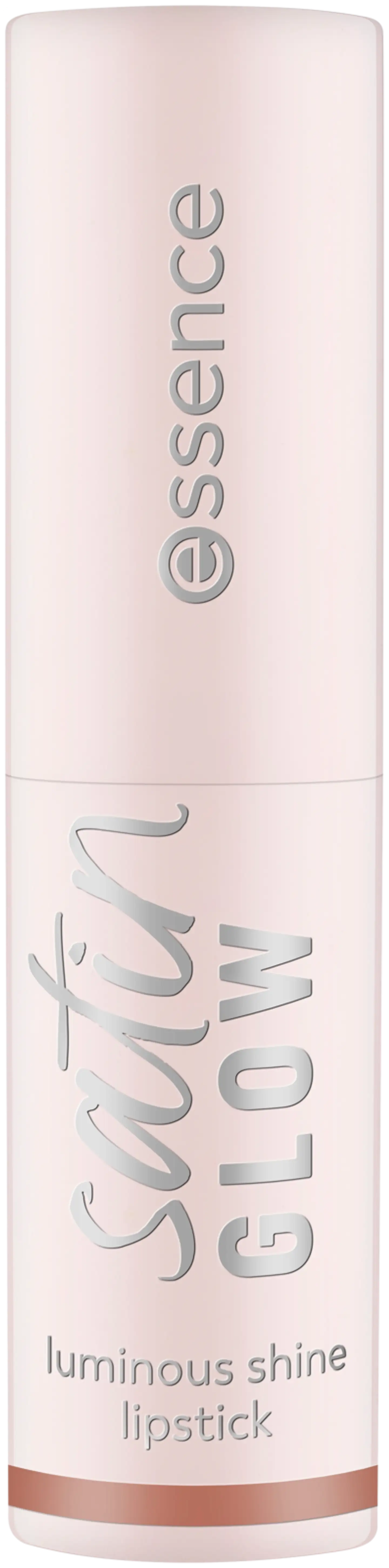 essence satin GLOW luminous shine lipstick 01 Whole Latte Love 3.5 g - Whole Latte Love - 1