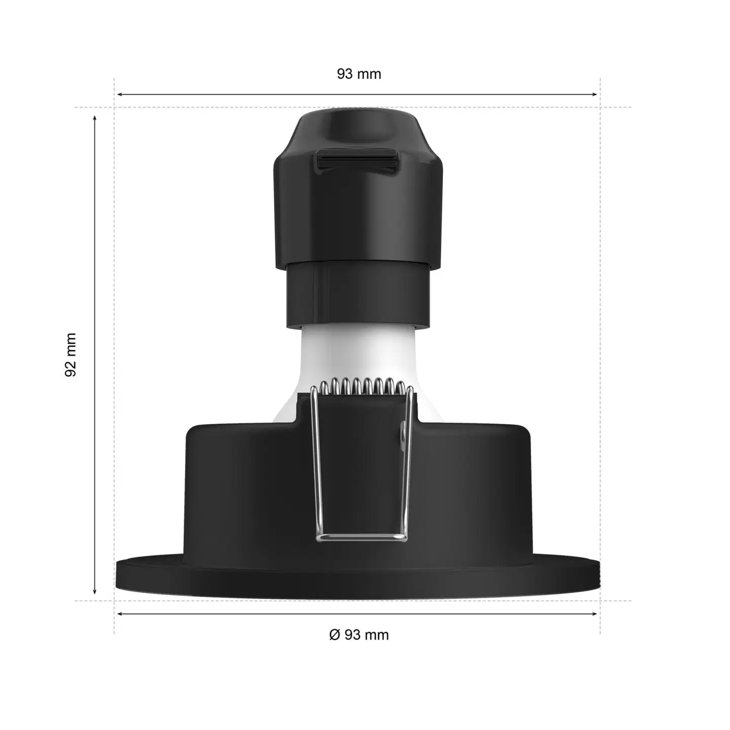 Philips Hue Xamento -upotettu alasvalo kylpyhuoneeseen 4.2W 2000-6500K 1200LM musta 3 kappaletta - 2
