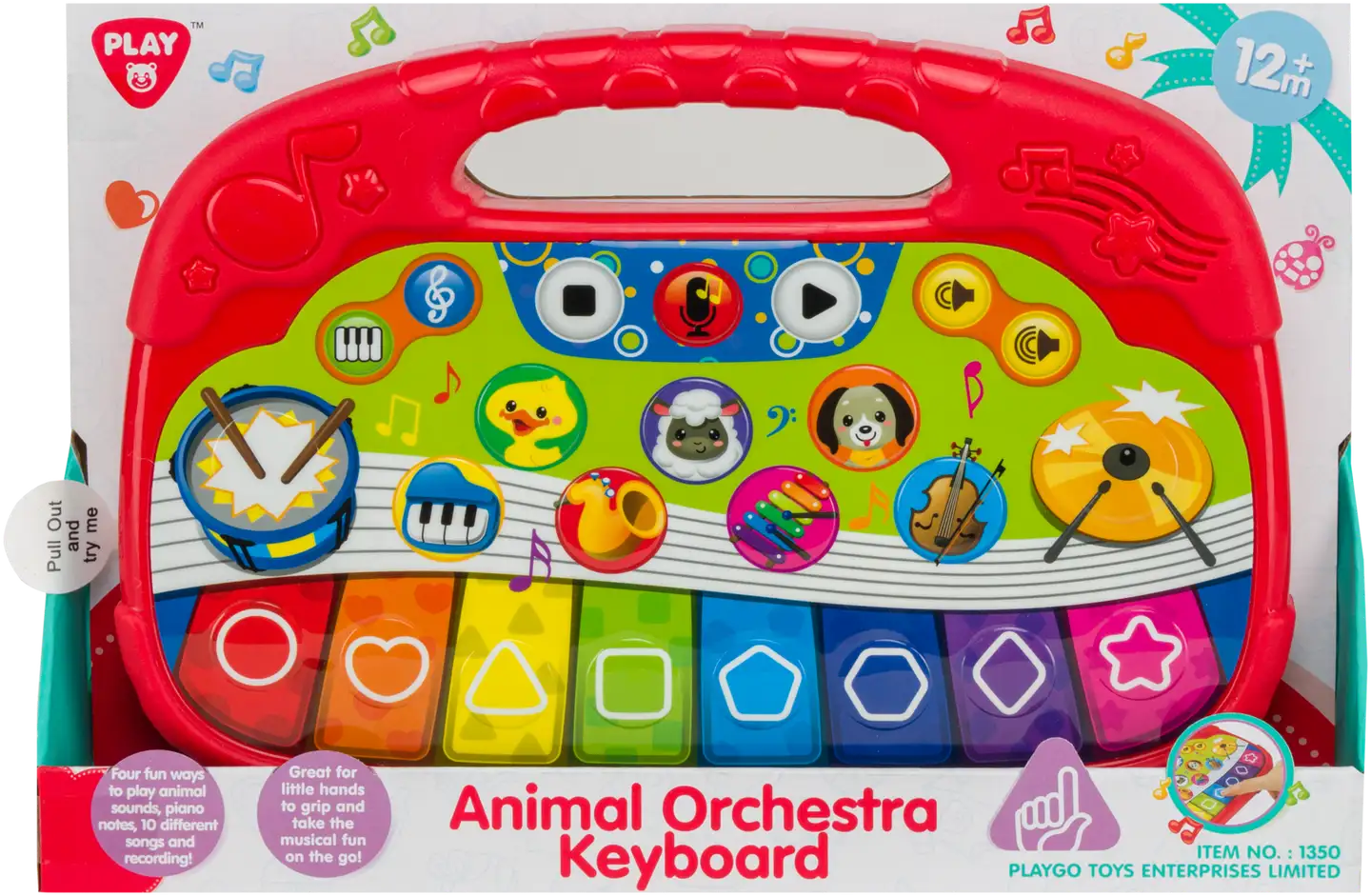 Lasten kosketinsoitin Animal Orchestra Keyboard