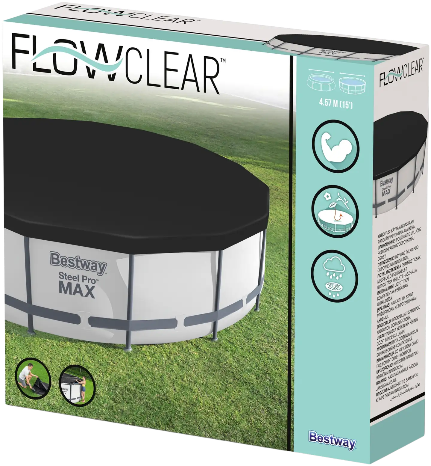 Bestway uima-altaan suojapeite Flowclear 457 cm - 1