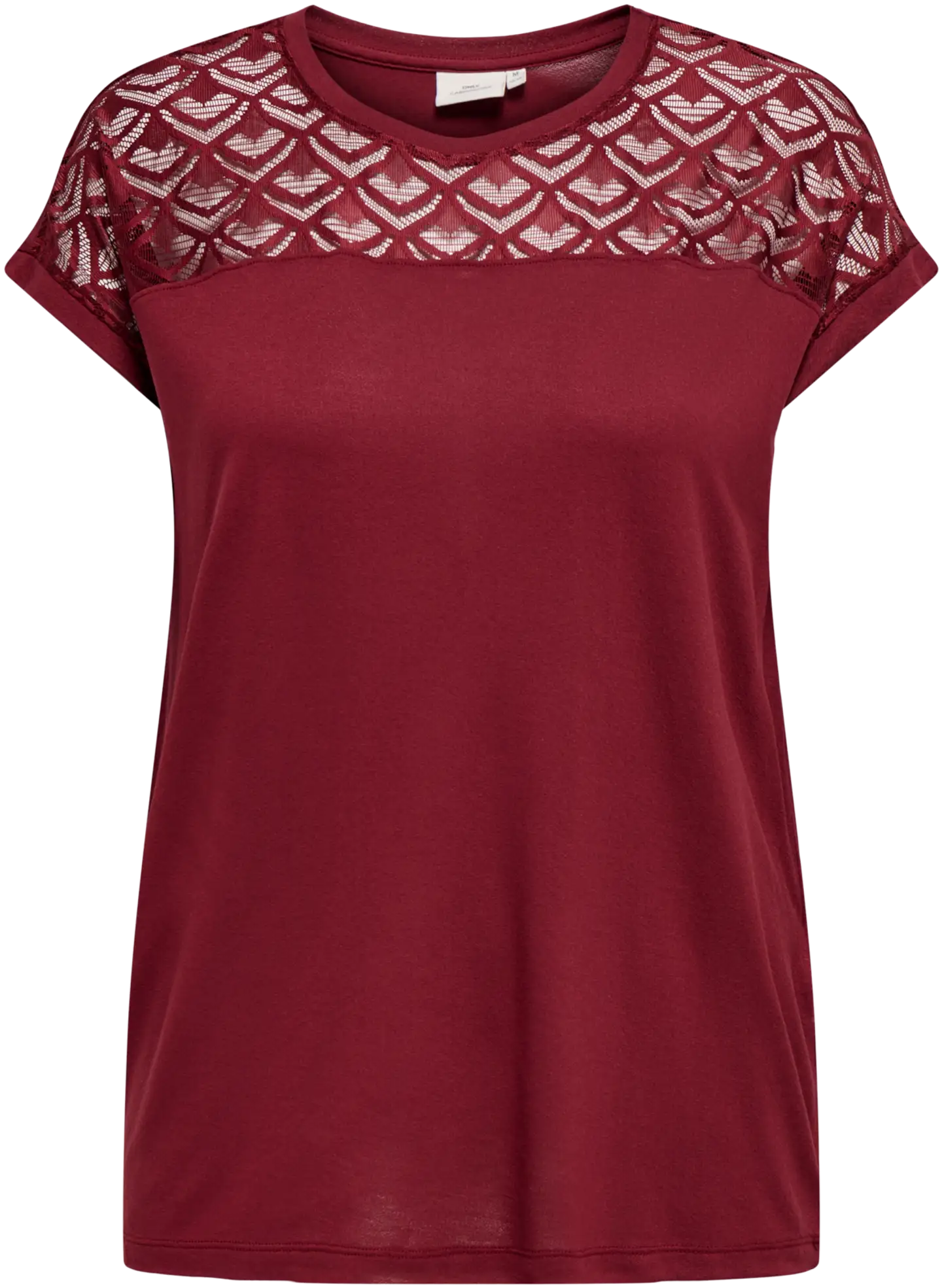 ONLY CARMAKOMA naisten paita Carflake - Ruby wine - 1