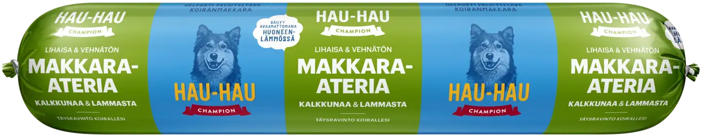 Hau-Hau Champion Makkara-ateria kalkkunaa ja lammasta 500 g