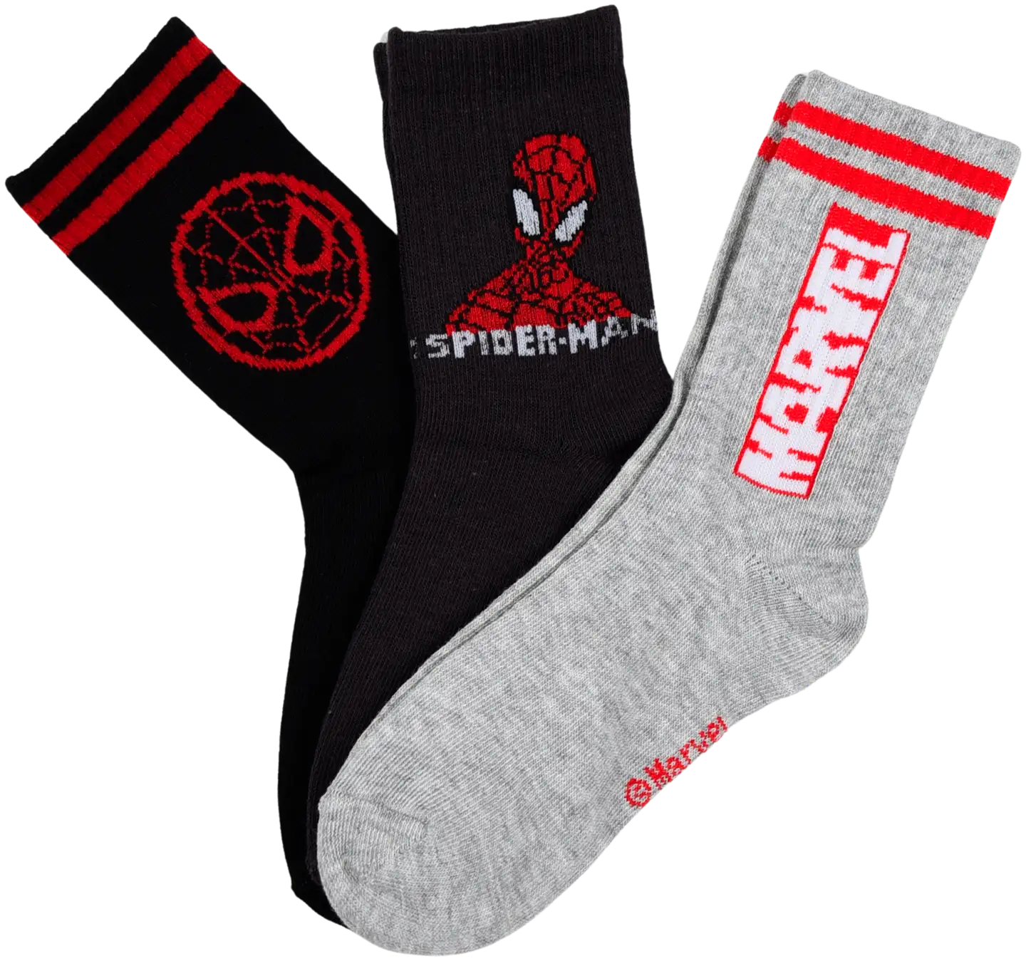 Lasten Spiderman sukka 3pr, laadukas kangas - pack1 - 1
