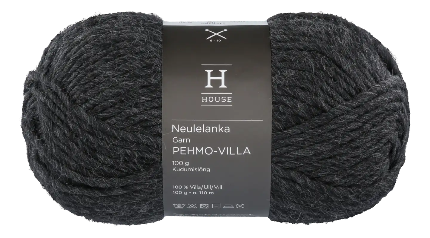 House neulelanka Pehmovilla 112706 100 g Dark Grey 1441