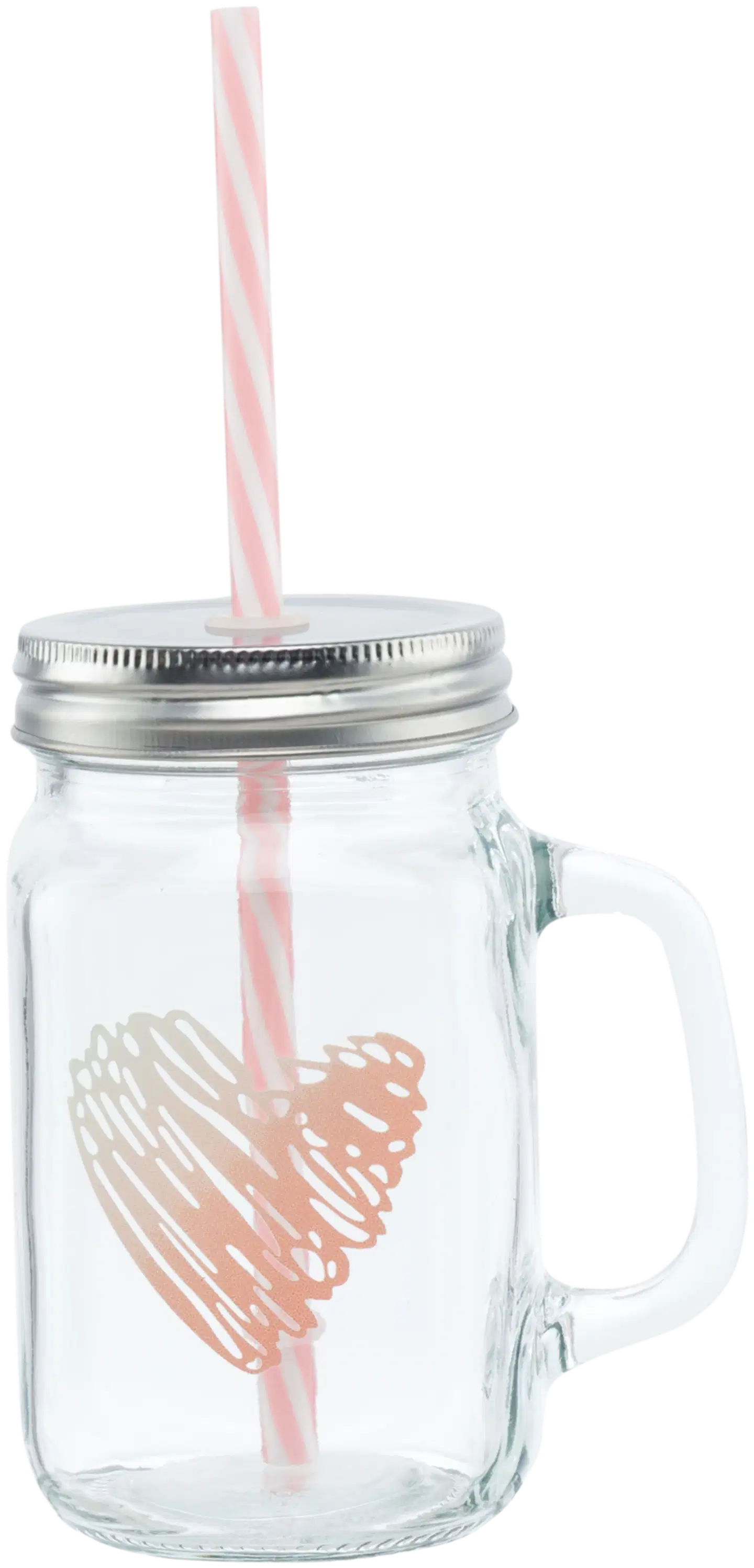 House juomapurkki 0,45 l Sydän vaaleanpunainen