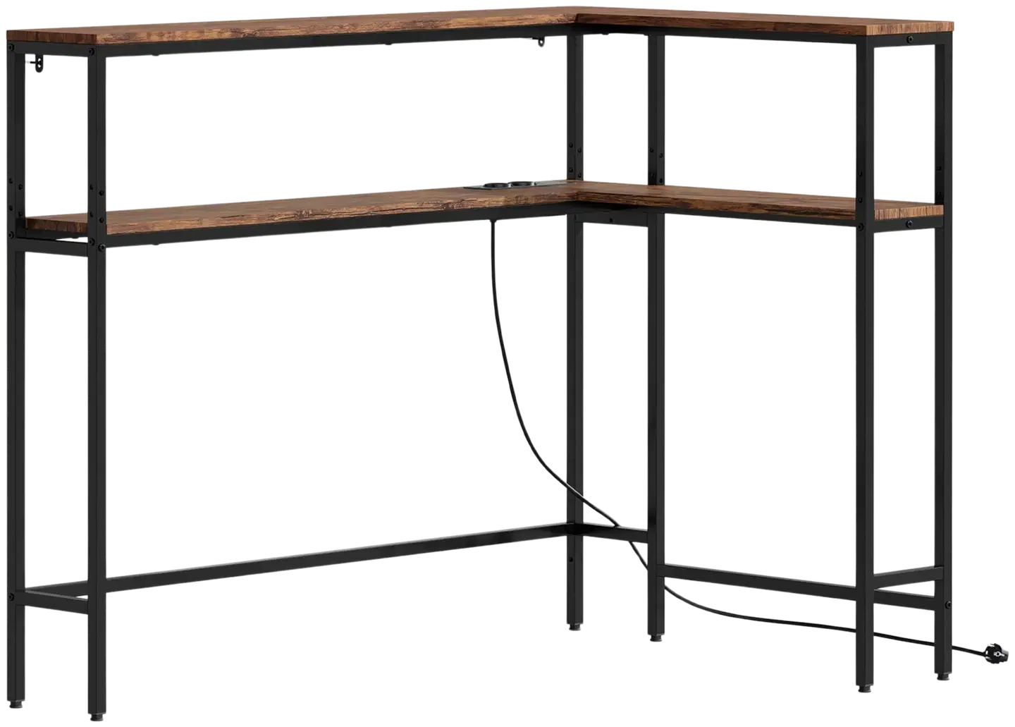 SoBuy kulmapöytä ruskea FSB105-E-N - 1