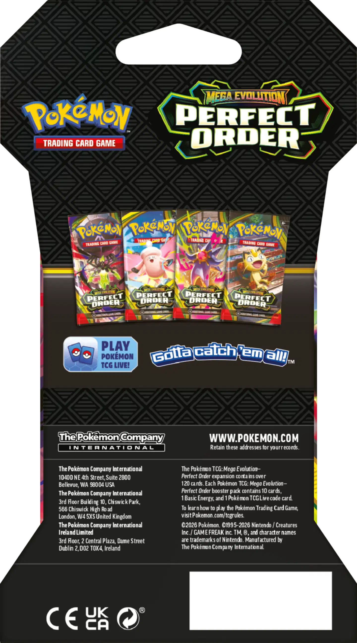 Pokémon TCG keräilykortit ME03 Sleeved Booster - 6