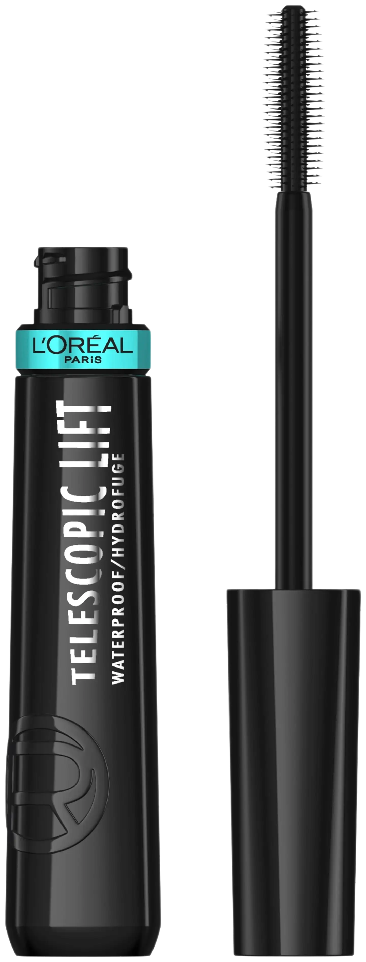 L'Oréal Paris Telescopic Lift Waterproof Black musta maskara 9,9ml - 1