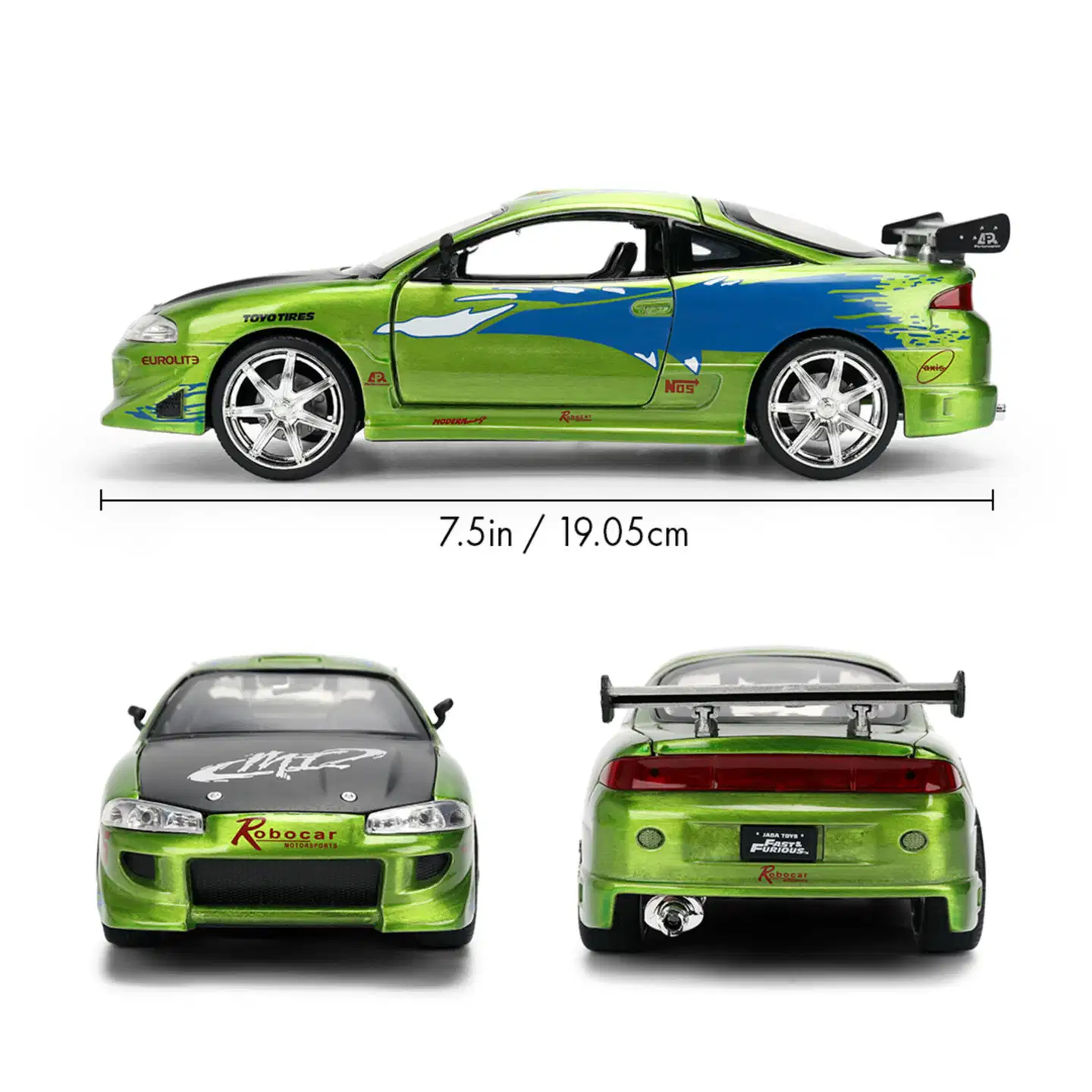 Jada - Fast & Furious Anniversary Brian's Mitsubishi Eclipse 1:24, 19 cm, die-cast - 11