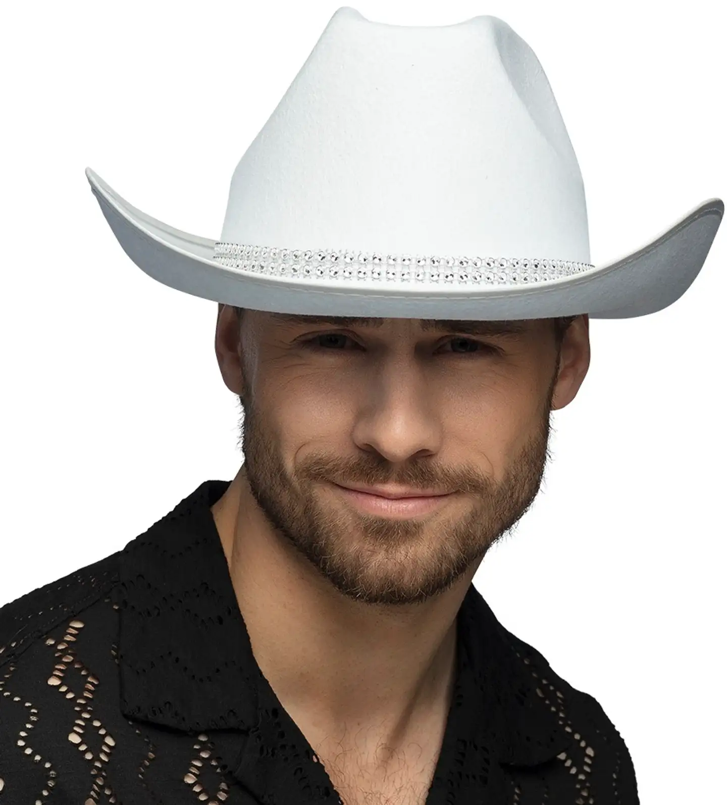 Cowboy hattu valkoinen - 4