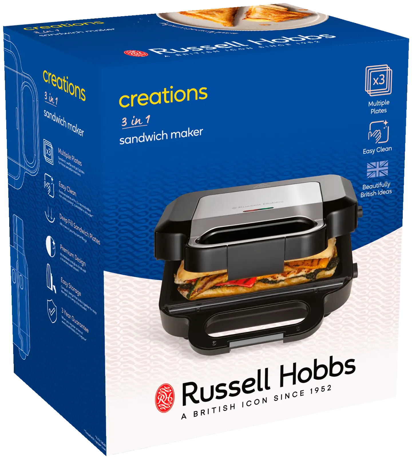 Russell Hobbs voileipägrilli 3 in 1 Creations 26810-56 - 5
